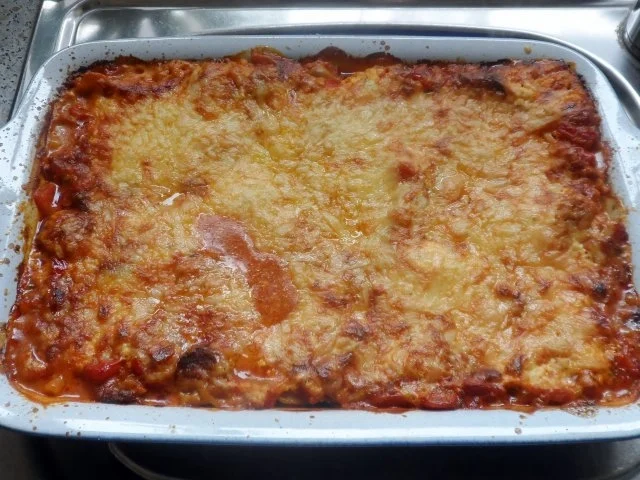 Würzige Vier-Käse-Lasagne mit Würstchen und Paprika - Rezept - Bild Nr. 15