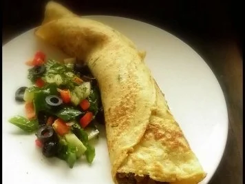 Gefüllte Polenta-Pfannkuchen - Rezept