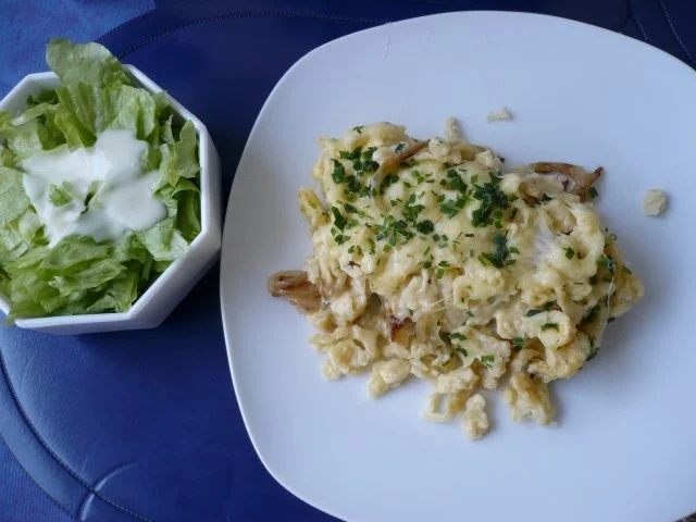 Rezept: Überbackene Käse - Spätzle Bild Nr. 8 Überbackene Käse - Spätzle - Rezept - Bild Nr. 8