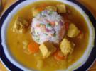 Hähnchenbrustfiletcurry mit Gemüse-Eier-Reis - Rezept