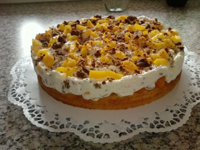 Pfirsichtorte mit Choco Crossie - Rezept - Bild Nr. 7