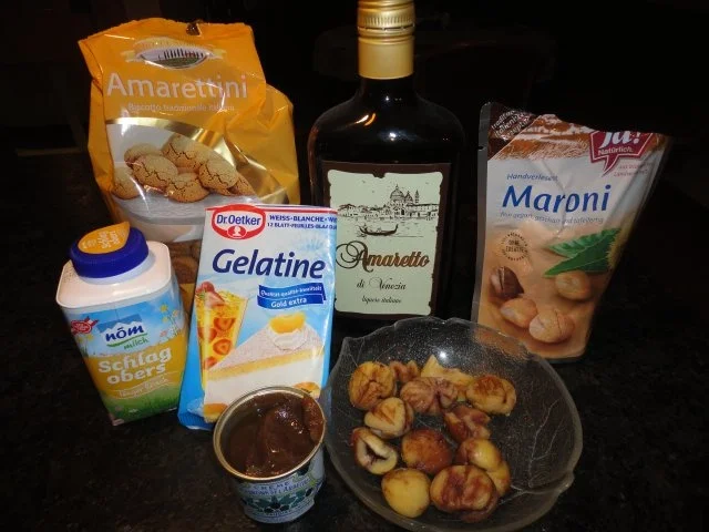 herbstliches Maroni Dessert mit Portwein Birne - Rezept - Bild Nr. 3