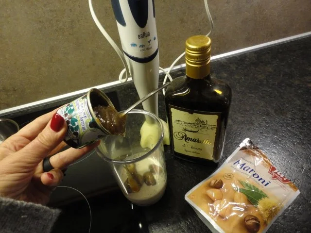 herbstliches Maroni Dessert mit Portwein Birne - Rezept - Bild Nr. 4