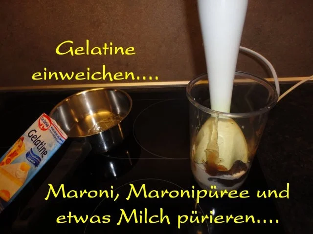 herbstliches Maroni Dessert mit Portwein Birne - Rezept - Bild Nr. 5