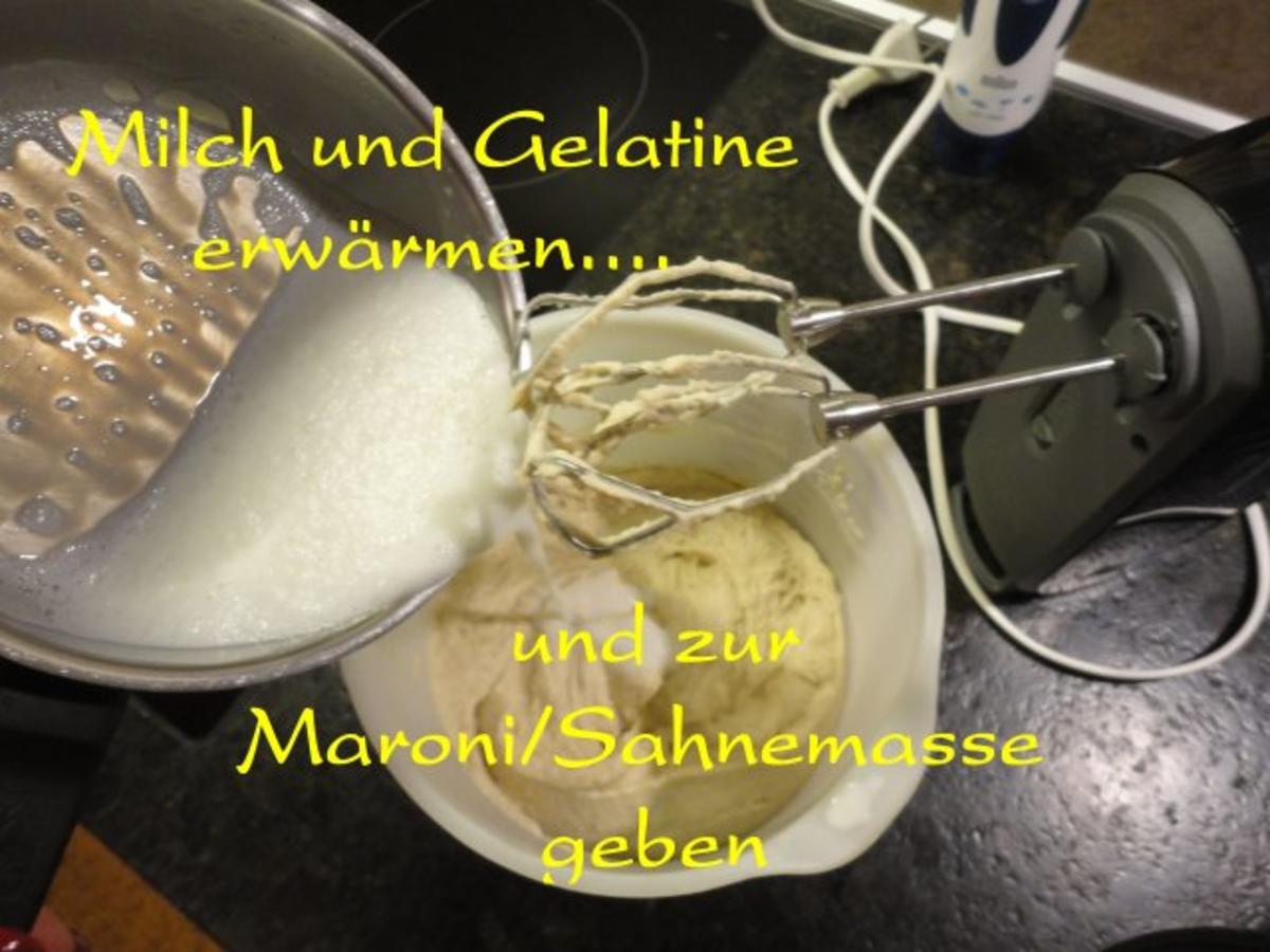 herbstliches Maroni Dessert mit Portwein Birne - Rezept - Bild Nr. 8