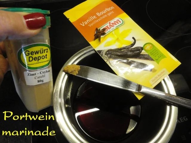 herbstliches Maroni Dessert mit Portwein Birne - Rezept - Bild Nr. 11