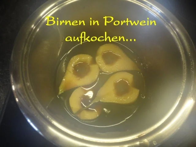 herbstliches Maroni Dessert mit Portwein Birne - Rezept - Bild Nr. 13