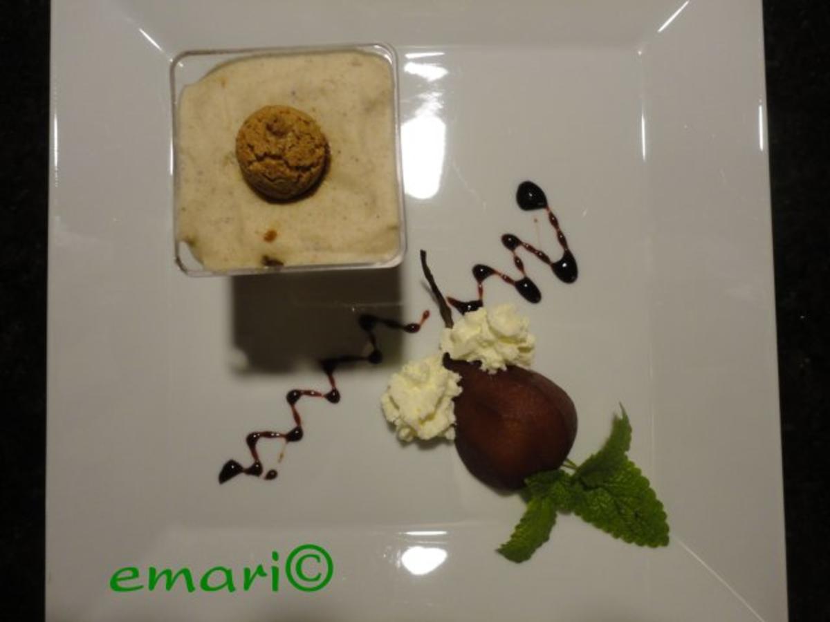herbstliches Maroni Dessert mit Portwein Birne - Rezept - Bild Nr. 15