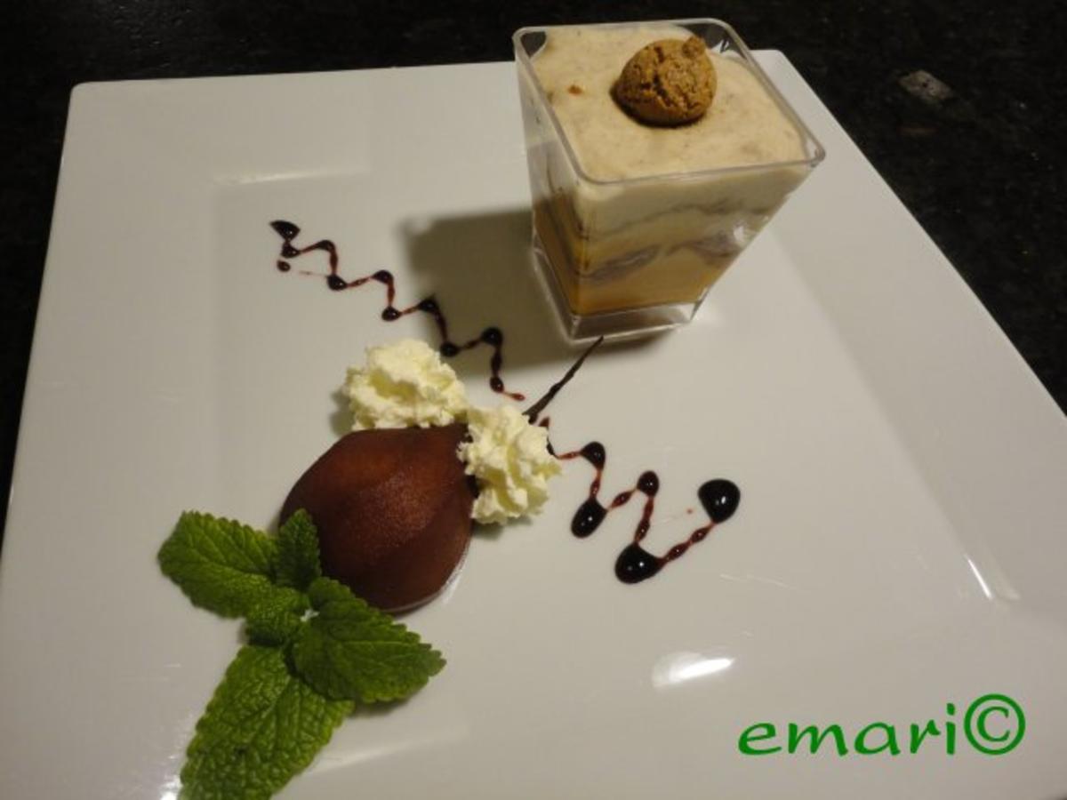 herbstliches Maroni Dessert mit Portwein Birne - Rezept - Bild Nr. 14