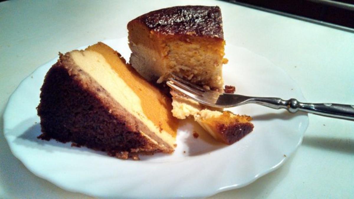 Pumpkin Cheese Cake  /  " Cheesecake Factory N.Y."   /  Kürbis Käse Kuchen - Rezept