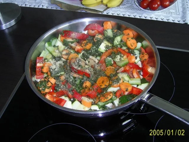 Fisch: Gebratener Dorsch mit frischen buntem Pfannengemüse - Rezept - Bild Nr. 6