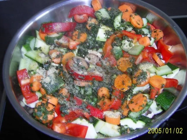 Fisch: Gebratener Dorsch mit frischen buntem Pfannengemüse - Rezept - Bild Nr. 7