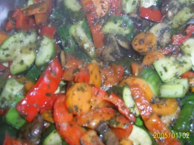 Fisch: Gebratener Dorsch mit frischen buntem Pfannengemüse - Rezept - Bild Nr. 8