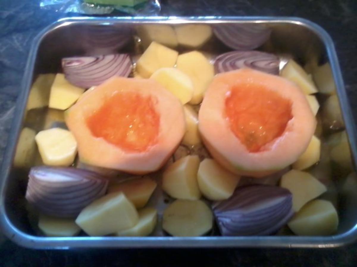 Kartoffel-Melonen Pfanne, als Hauptgericht oder Beilage zu Rindersteak - Rezept - Bild Nr. 2