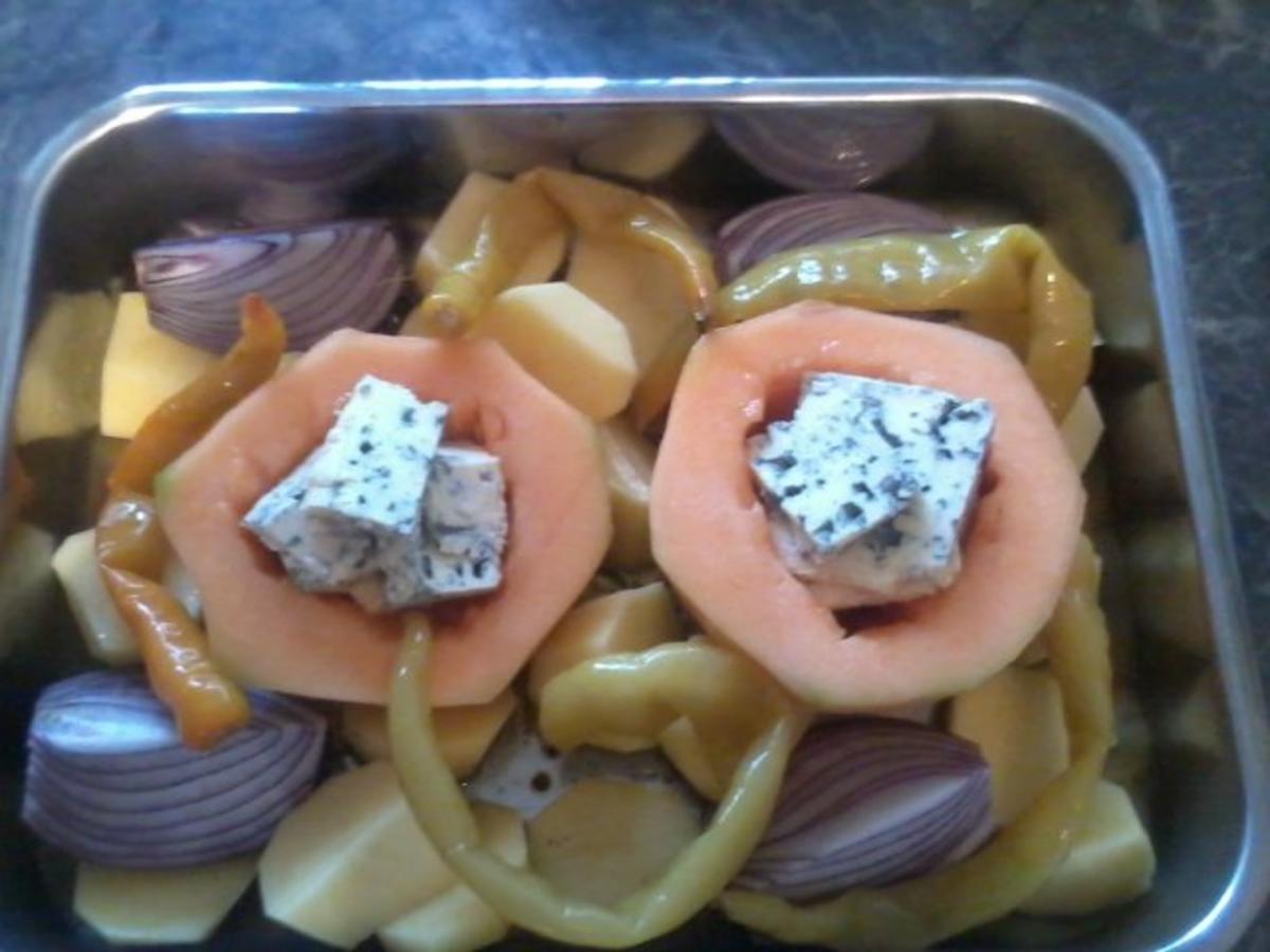 Kartoffel-Melonen Pfanne, als Hauptgericht oder Beilage zu Rindersteak - Rezept - Bild Nr. 3