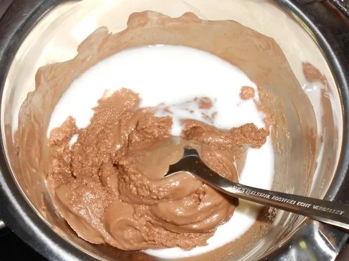 Rezept: Schoko-Quark-Nockerl mit Schoko-Früchten Bild Nr. 6 Schoko-Quark-Nockerl mit Schoko-Früchten - Rezept - Bild Nr. 6