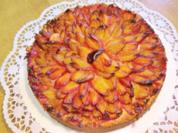 Nusskuchen mit Pflaumen - Rezept