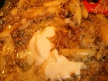 Rezept: Schupfnudeln mit Hackfleisch-Lauch-Käse-Soße Bild Nr. 6 Schupfnudeln mit Hackfleisch-Lauch-Käse-Soße - Rezept - Bild Nr. 6