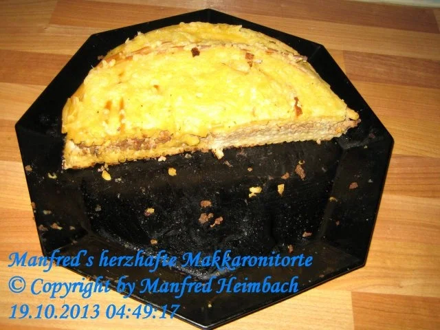 Auflauf – Manfred’s herzhafte Makkaronitorte - Rezept - Bild Nr. 2