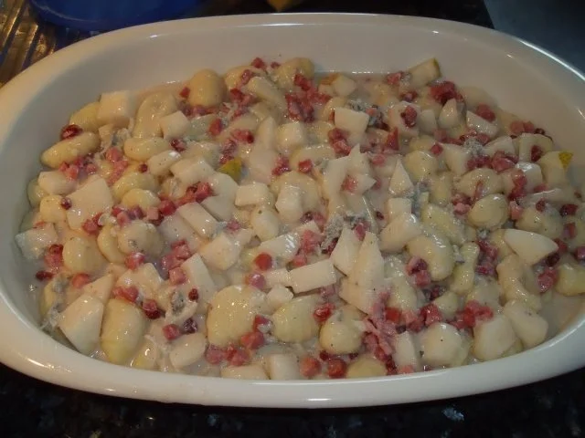 Gnocchi mit Birnen-Gorgonzola-Sauce überbacken - Rezept - Bild Nr. 2