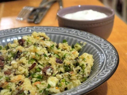 Rezept: Orientalischer Couscous mit Gewürzjoghurt Bild Nr. 15 Orientalischer Couscous mit Gewürzjoghurt - Rezept - Bild Nr. 15