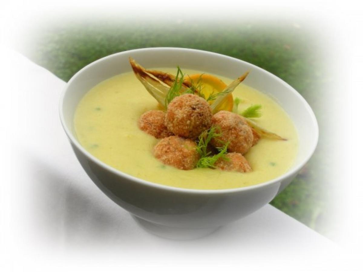 Fenchel- Orangensuppe mit feurigen Fisch-Bällchen - Rezept - Bild Nr. 14