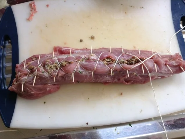 Mit Pilzen gefülltes Schweinsfilet auf Cognacsauce - Rezept - Bild Nr. 4