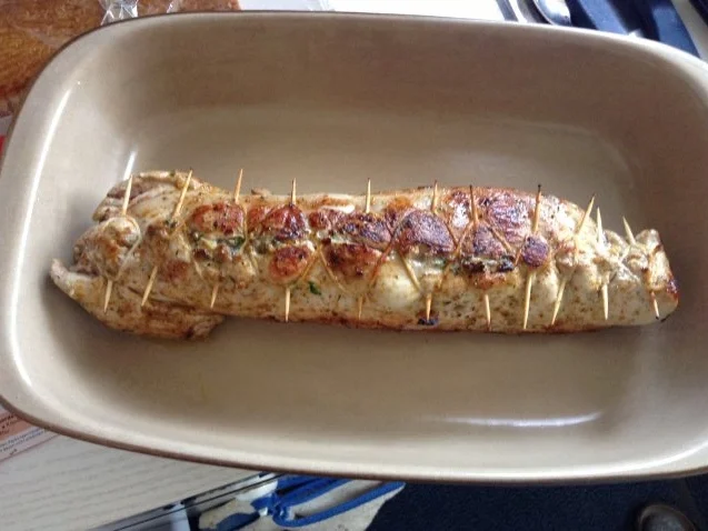 Mit Pilzen gefülltes Schweinsfilet auf Cognacsauce - Rezept - Bild Nr. 6