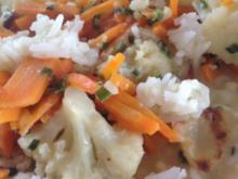 Blumenkohl-Curry mit Reis - Rezept
