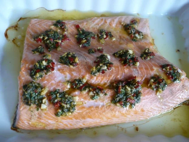 Rezept: Lachsfilet mit Würzbutter Bild Nr. 12 Lachsfilet mit Würzbutter - Rezept - Bild Nr. 12