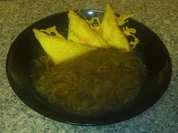 Zwiebelsuppe mit gratiniertem Toast - Rezept