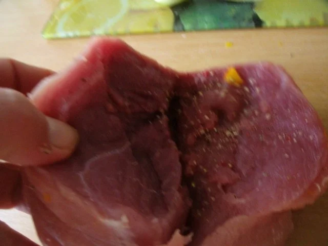 Schweinebraten mit Kürbis-Apfelfüllung - Rezept - Bild Nr. 7