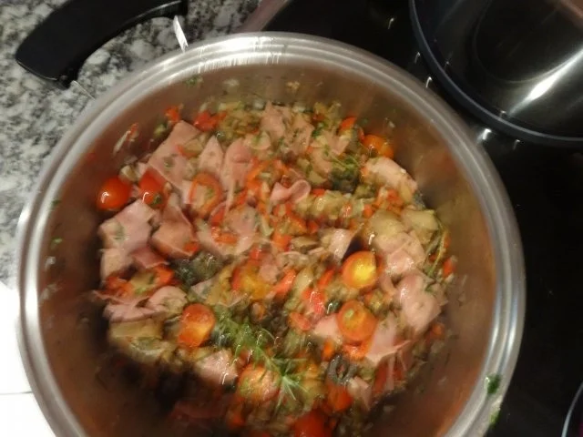 Rezept: Nudeln : Ahab' s Mediterrane Nudelpfanne Bild Nr. 2 Nudeln : Ahab' s Mediterrane Nudelpfanne - Rezept - Bild Nr. 2