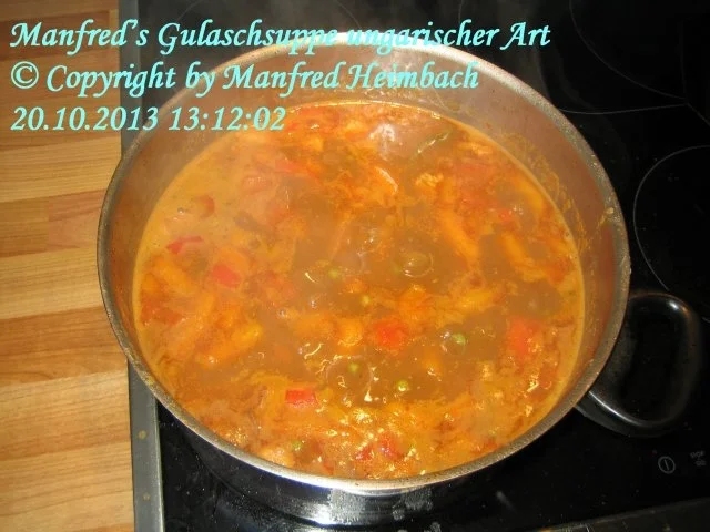 Rezept: Suppen – Manfred’s Gulaschsuppe ungarischer Art Bild Nr. 2 Suppen – Manfred’s Gulaschsuppe ungarischer Art - Rezept - Bild Nr. 2