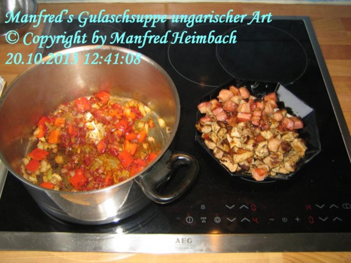 Suppen – Manfred’s Gulaschsuppe ungarischer Art - Rezept - Bild Nr. 4