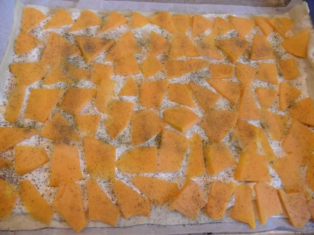 Rezept: Kürbis-Käsekuchen vom Blech Bild Nr. 3 Kürbis-Käsekuchen vom Blech - Rezept - Bild Nr. 3