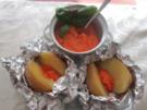 Folienkartoffeln mit Tomatenbutter - Rezept