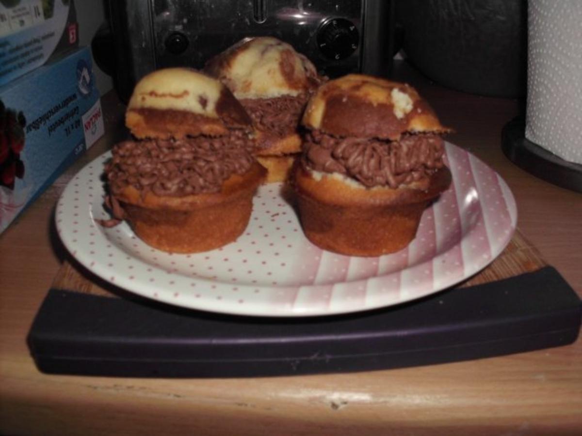 Bilder für Reggie´s Spaghetti Muffin (Schwarz-Weiß) - Rezept