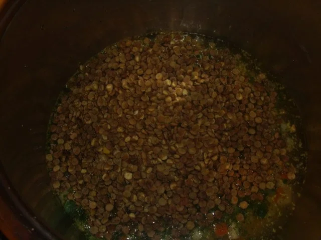 Linsen mit Fleischwurst und Karamellisierter Ananas - Rezept - Bild Nr. 3