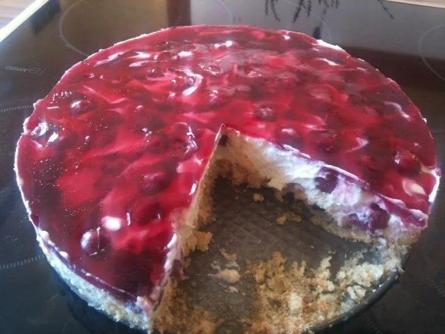 Rezept: Kirschenfrischkäsetorte Kirschenfrischkäsetorte - Rezept