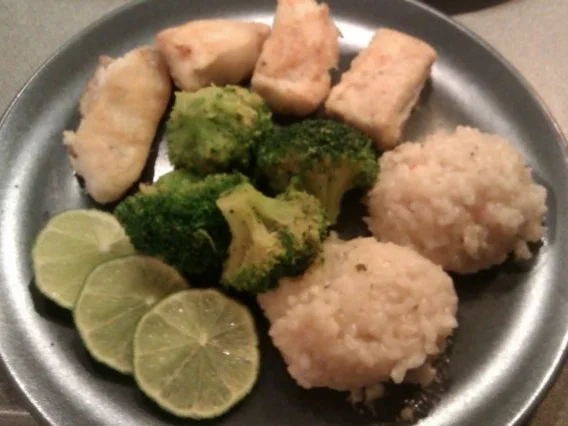 Schollenfilethäppchen mit erfrischendem Limettenrisotto - Rezept - Bild Nr. 2