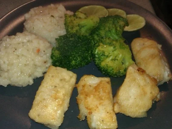 Schollenfilethäppchen mit erfrischendem Limettenrisotto - Rezept