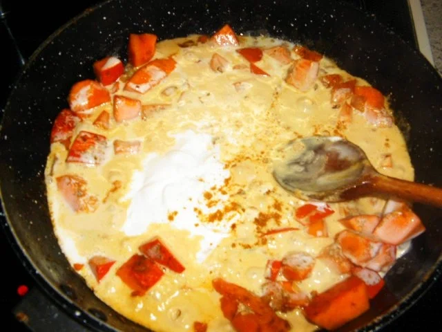 Rezept: Kürbis - Hännchen-Geschnetzeltes Bild Nr. 5 Kürbis - Hännchen-Geschnetzeltes - Rezept - Bild Nr. 5