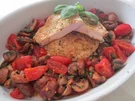 Schnitzel mit Tomaten und Champignons - Rezept