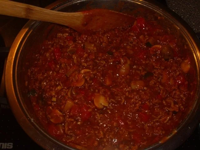 Rezept: Ravioli- Bolognese Auflauf mit Gemüse Bild Nr. 4 Ravioli- Bolognese Auflauf mit Gemüse - Rezept - Bild Nr. 4