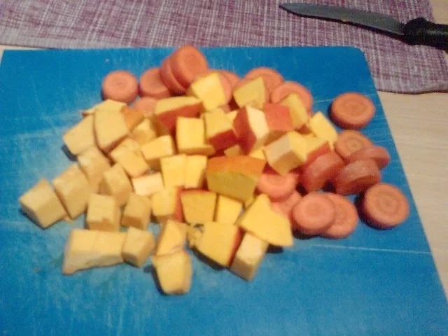 PIMP MY KÜRBIS - RELOADED ---- Kürbis - Karotten - Kartoffel -Puten - etc -  Auflauf - Rezept - Bild Nr. 3