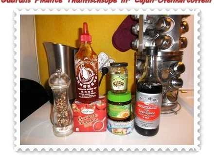 Rezept: Fisch: Pikante Thunfischsoße mit Cajun-Kartoffelspalten Bild Nr. 5 Fisch: Pikante Thunfischsoße mit Cajun-Kartoffelspalten - Rezept - Bild Nr. 5