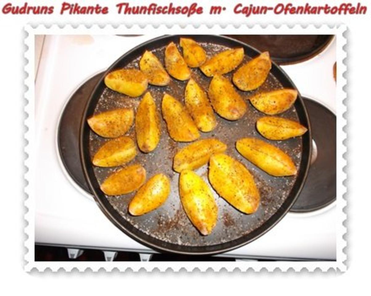 Fisch: Pikante Thunfischsoße mit Cajun-Kartoffelspalten - Rezept - Bild Nr. 8