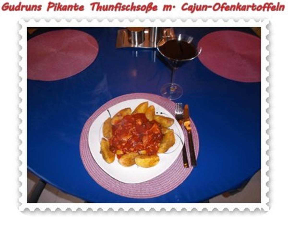 Fisch: Pikante Thunfischsoße mit Cajun-Kartoffelspalten - Rezept - Bild Nr. 9