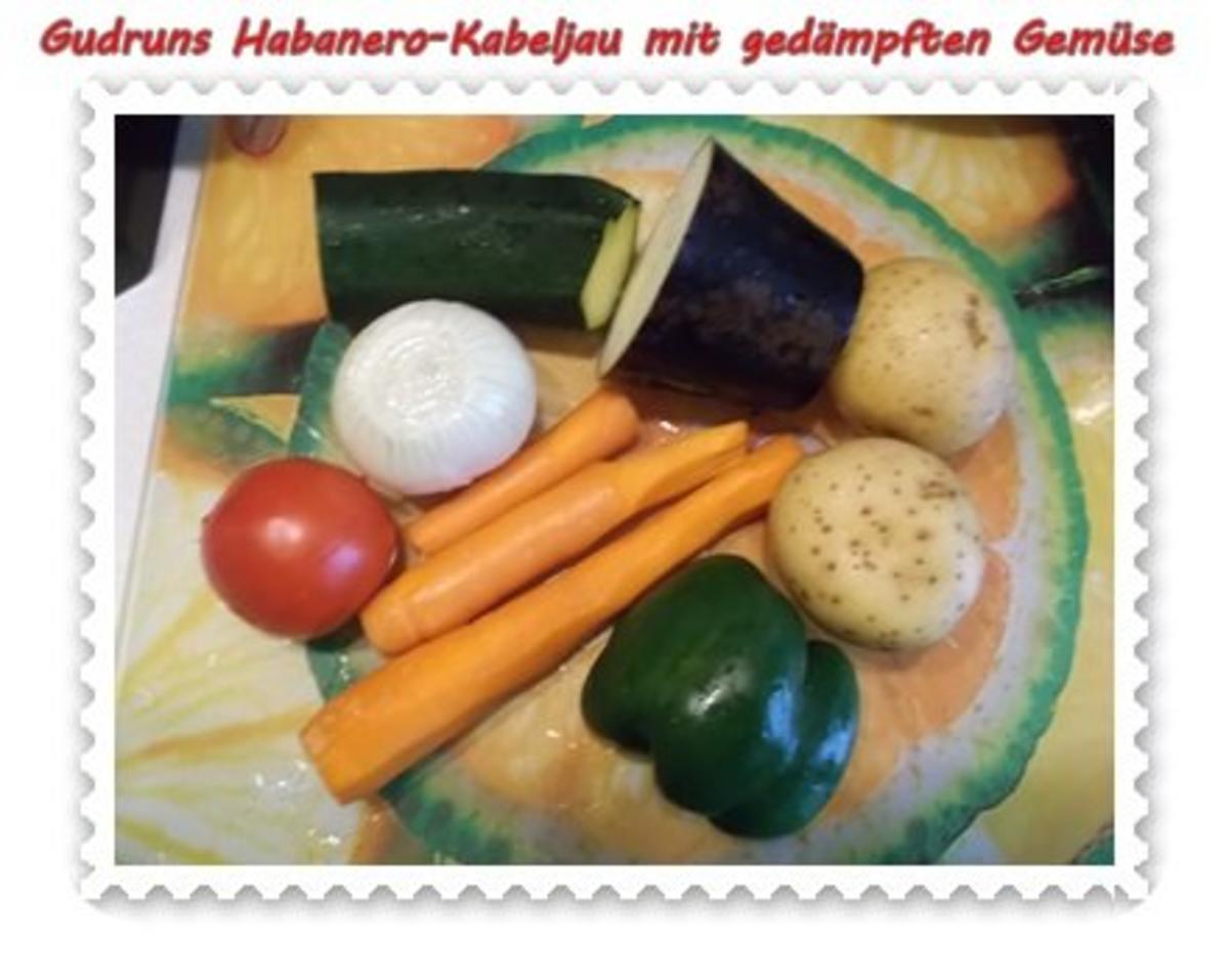 Fisch: Habanero-Kabeljau mit gedämpften Gemüse und Tomatensoße - Rezept - Bild Nr. 2